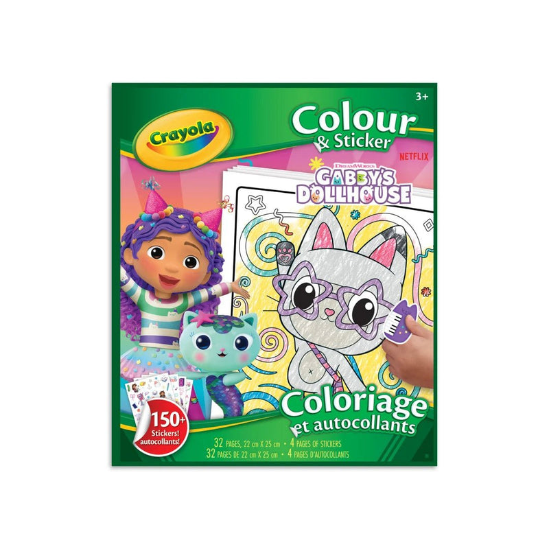 Crayola - CLR & STICKER, GABBY'S DOLLHOUSE Arts & Crafts