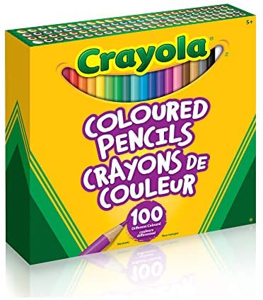 Crayola - Coloured Pencils, 100 Count Arts & Crafts