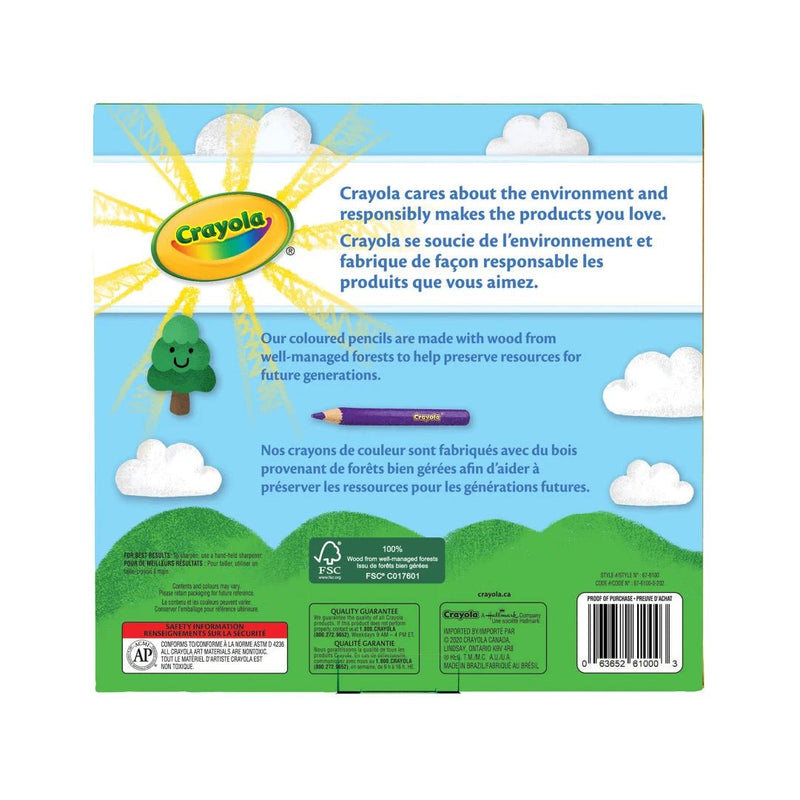 Crayola - Coloured Pencils, 100 Count Arts & Crafts