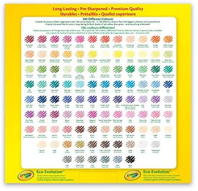 Crayola - Coloured Pencils, 100 Count Arts & Crafts