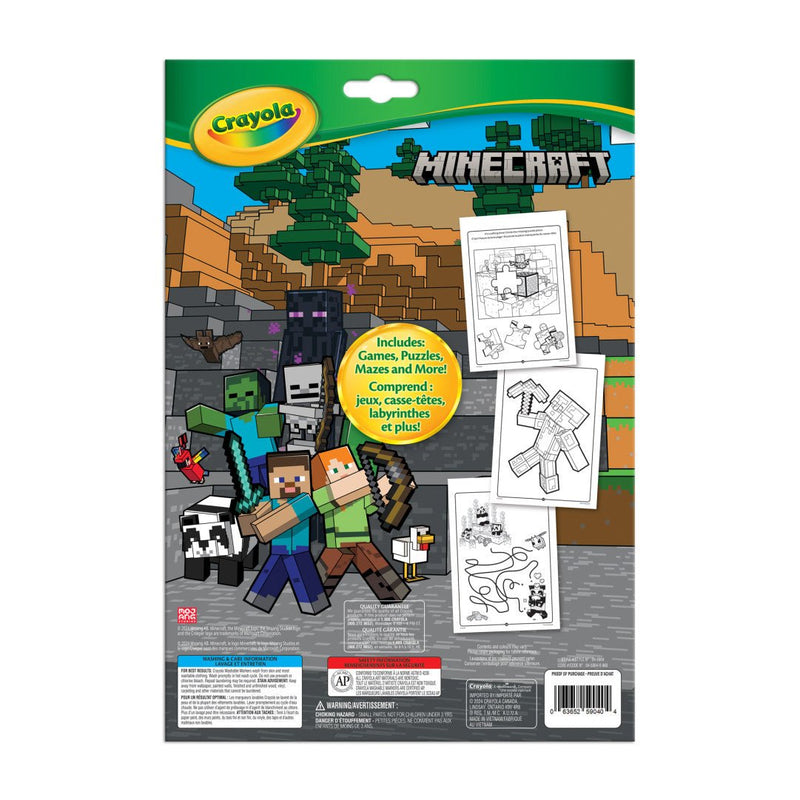 Crayola - COLOURING & ACT PAD, MINECRAFT Arts & Crafts