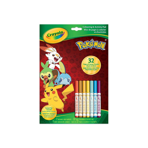Crayola - COLOURING & ACT PAD, POKEMON Arts & Crafts