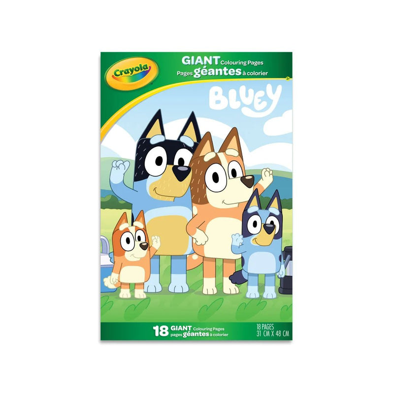 Crayola - GIANT COLOURING PAGES, BLUEY Arts & Crafts