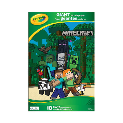 Crayola - GIANT COLOURING PAGES, MINECRAFT Arts & Crafts