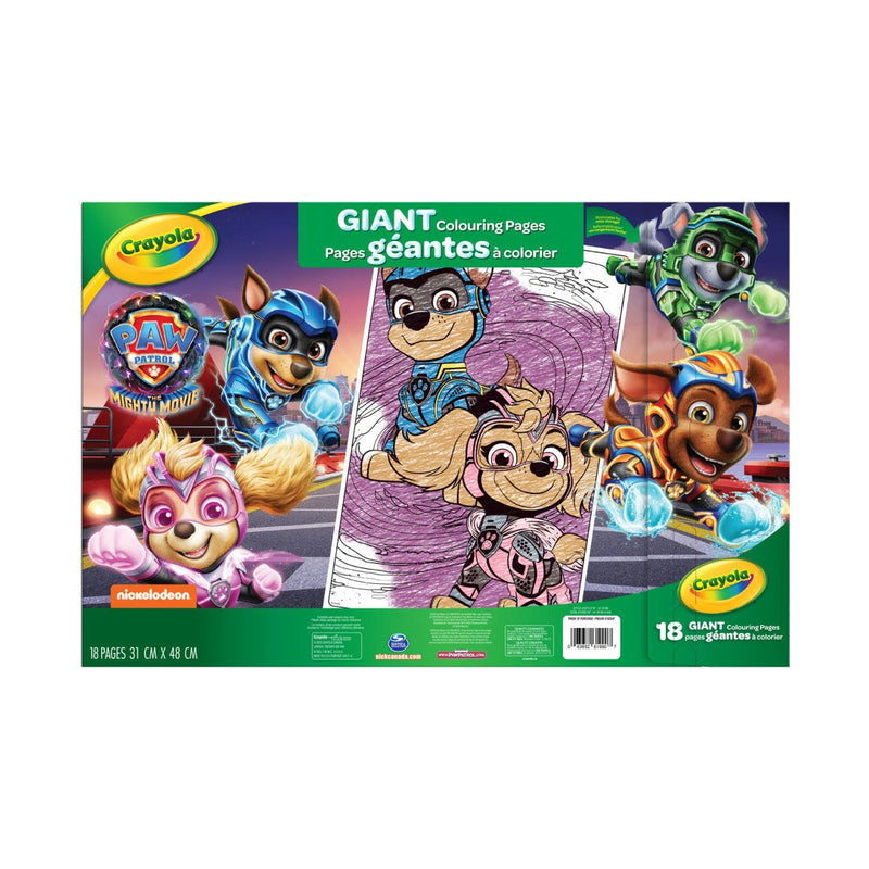 Crayola - GIANT COLOURING PAGES, PAW PATROL Arts & Crafts