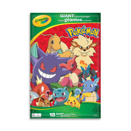 Crayola - GIANT COLOURING PAGES, POKEMON Arts & Crafts