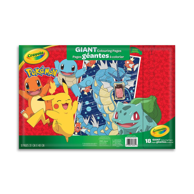 Crayola - GIANT COLOURING PAGES, POKEMON Arts & Crafts