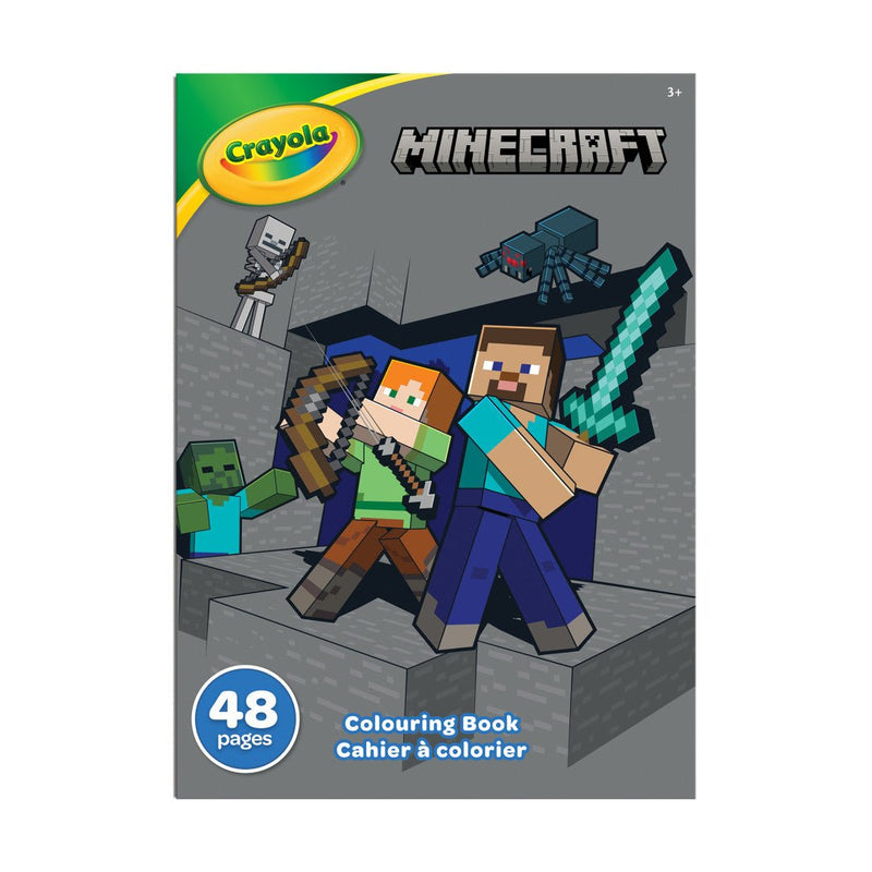 Crayola - MINECRAFT COLOURING BOOK - 48 PAGES Arts & Crafts