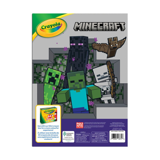 Crayola - MINECRAFT COLOURING BOOK - 48 PAGES Arts & Crafts