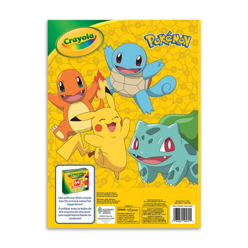 Crayola - POKEMON COLOURING BOOK â 96 PGS Arts & Crafts