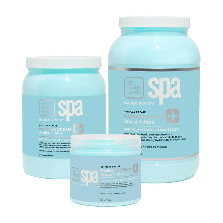 BCL Spa - Massage Cream Natural Remedy Arnica + Aloe | 64 oz