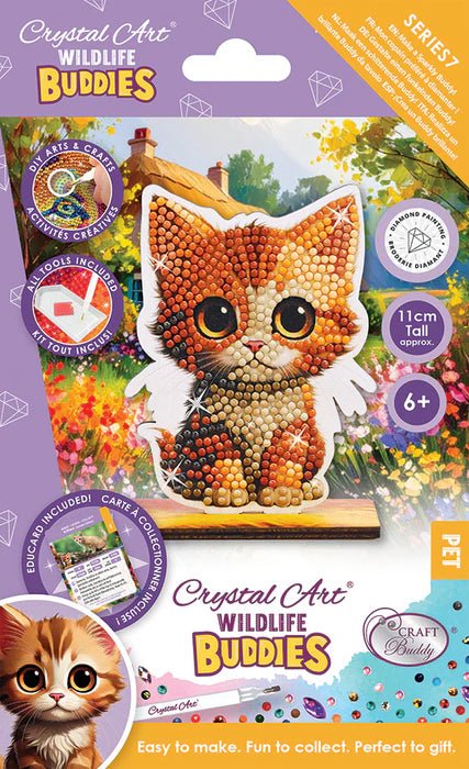 Crystal Art - Buddies: Kitten (single) Arts & Crafts