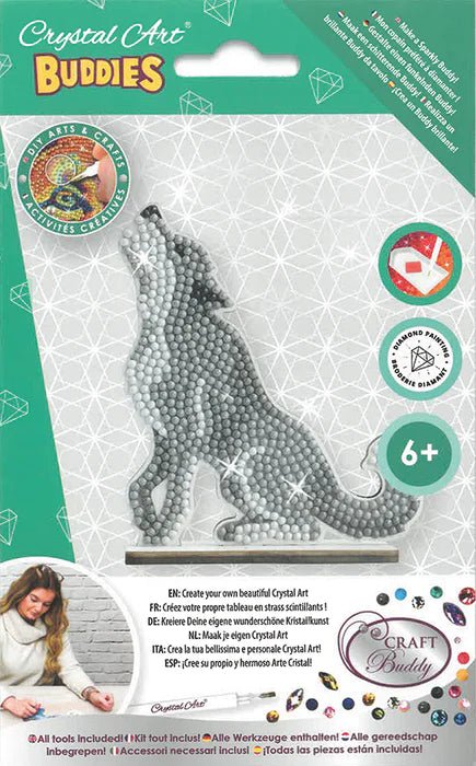 Crystal Art - CA Buddies: Wolf (single) Games & Toys