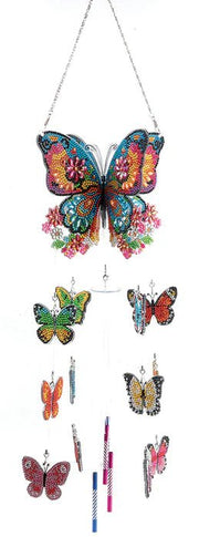 Crystal Art - Deco Kit: Butterfly Wind Chime Arts & Crafts