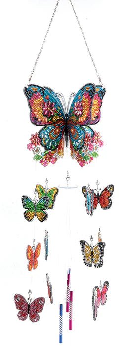 Crystal Art - Deco Kit: Butterfly Wind Chime Arts & Crafts