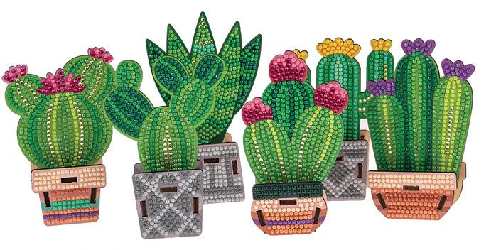 Crystal Art - Deco Kit: Cacti Set Arts & Crafts
