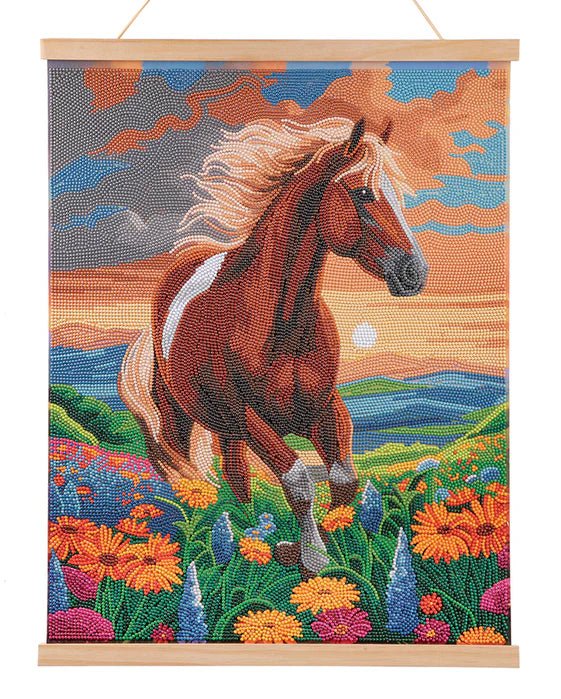 Crystal Art - Scroll Kit: Majestic Horse Arts & Crafts