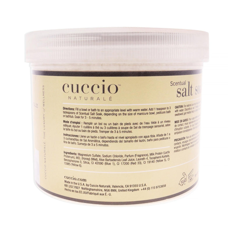 Cuccio - Scentual Salt Soak Milk & Honey 29oz Health & Beauty