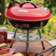 Cuisinart - 14" PORTABLE CHARCOAL GRILL RED Home & Kitchen