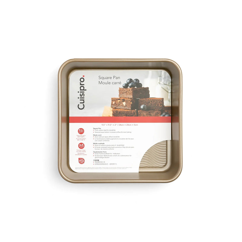 CUISIPRO - Baking Pan, Square 9.5x9.5x2""/24x24x5cm, Ca Home & Kitchen