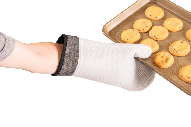 CUISIPRO - Hand Safety Collection - Silicone Oven Mitt, 14x7.4"/35.6x18.8cm (Sold in Pairs) Home & Kitchen Black