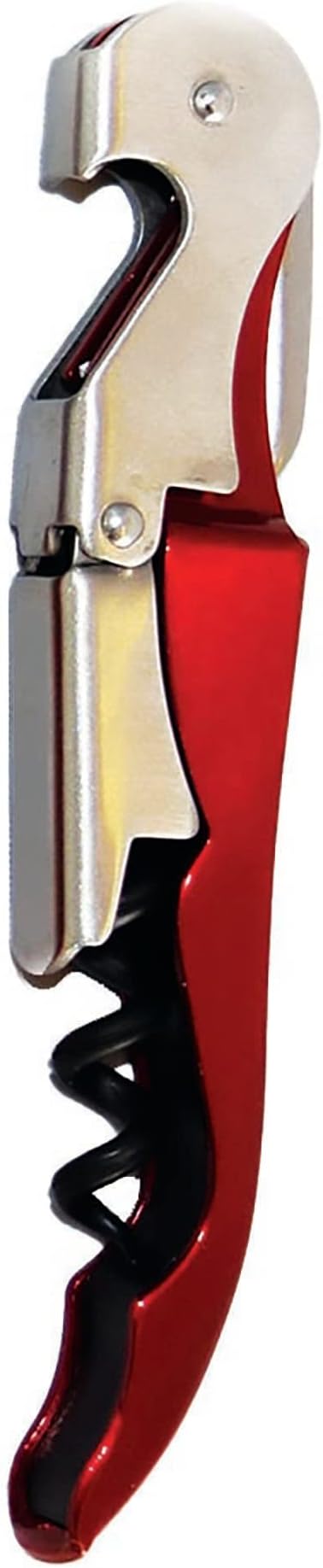 Cuisivin red Canada-print double-lever corkscrew