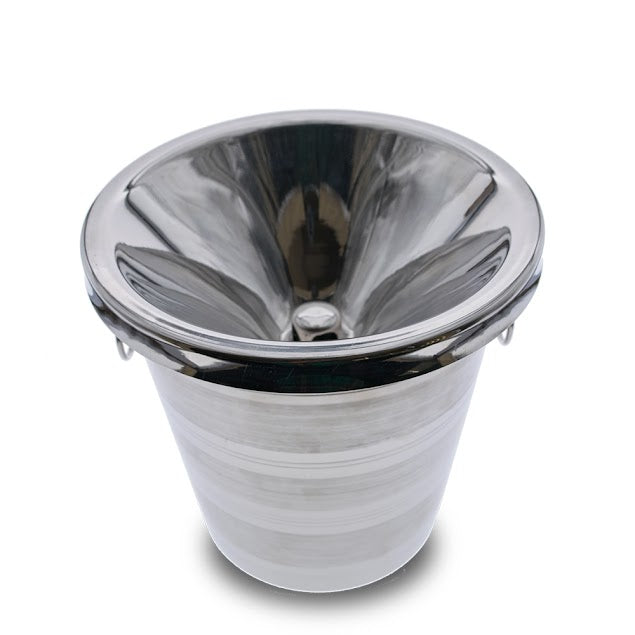 Cuisivin VinoLife stainless steel spittoon with removable lid
