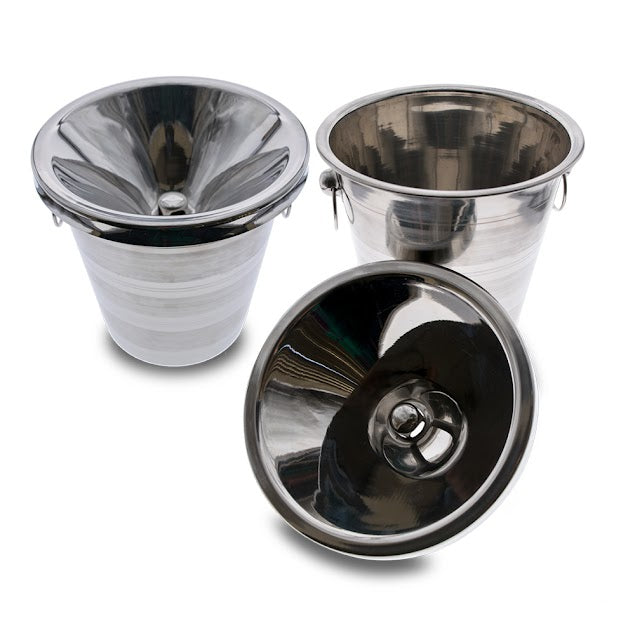 Cuisivin VinoLife stainless steel spittoon and bucket