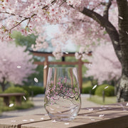 Cuisivin Cherry Blossom stemless glasses lifestyle image