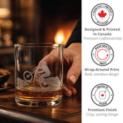 Cuisivin Mountain Biker whisky glass details