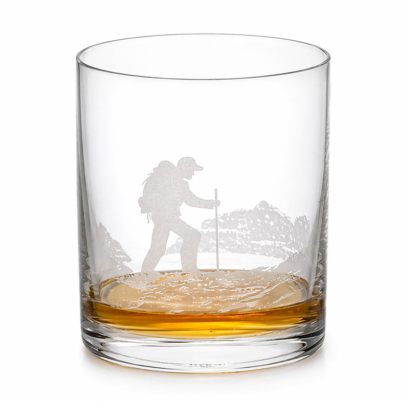 Cuisivin Hiker Print whisky glass filled