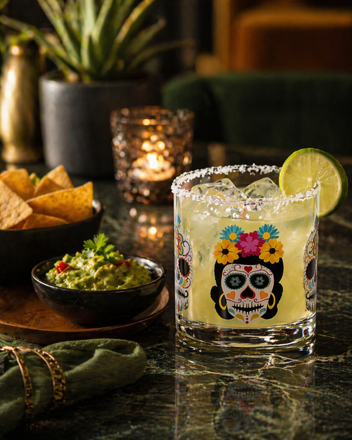 Cuisivin Day of the Dead rock glass lifestyle