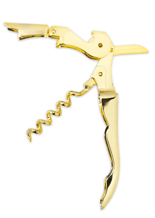Cuisivin - Double Lever Waiter's Corkscrew - Gold - carded Home & Kitchen