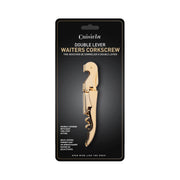 Cuisivin - Double Lever Waiter's Corkscrew - Gold - carded Home & Kitchen