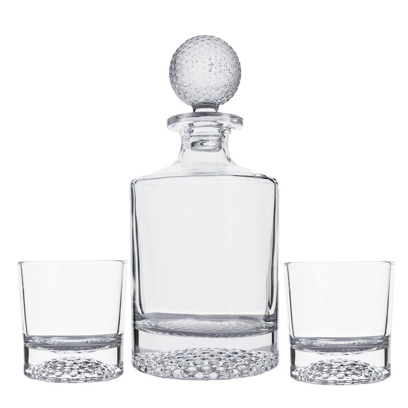 Cuisivin - Mulligan Whiskey Decanter with 2 Rock Glasses Set - GB Home & Kitchen