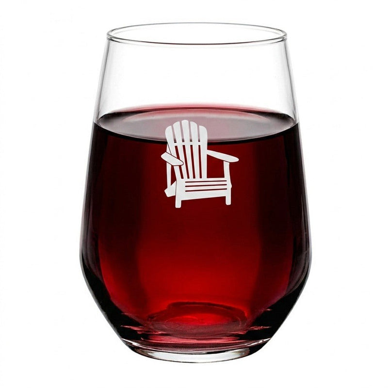 Cuisivin - Muskoka Chair Stemless Glass 13oz / 370ml - 6pk Home & Kitchen