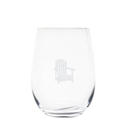 Cuisivin - Muskoka Chair Stemless Glass 13oz / 370ml - 6pk Home & Kitchen