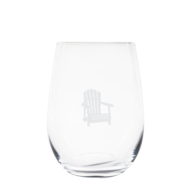Cuisivin - Muskoka Chair Stemless Glass 13oz / 370ml - 6pk Home & Kitchen