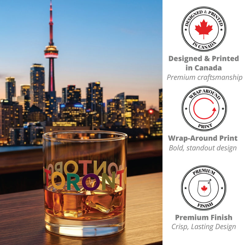 Cuisivin Toronto Wrap rock glass details