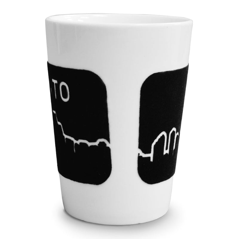 Cuisivin - Velour Porcelain Mug 350ml/11.8oz - skyline Toronto - black Home & Kitchen