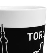 Cuisivin - Velour Porcelain Mug 350ml/11.8oz - skyline Toronto - black Home & Kitchen
