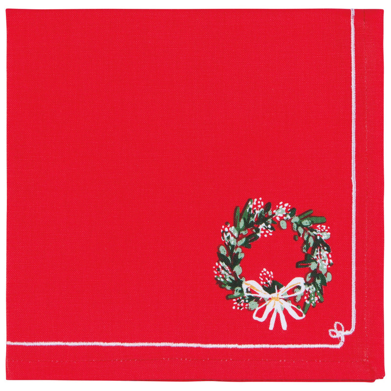Now Designs - Wreaths Christmas Napkins Set of 4