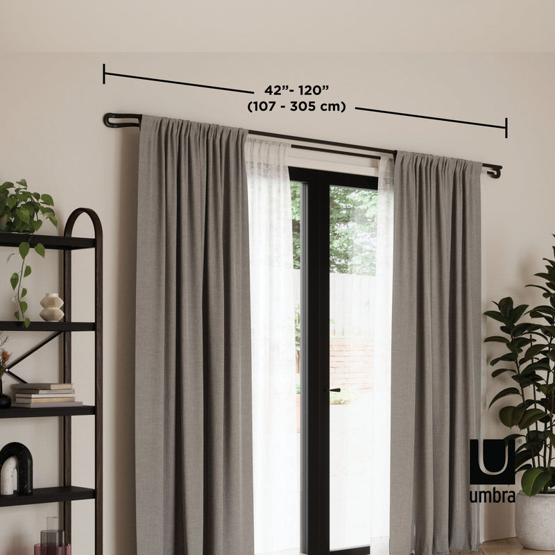 Midnight Blackout Double Curtain Rod - image 6