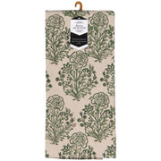 Heirloom - Viridian Block Print Dishtowel