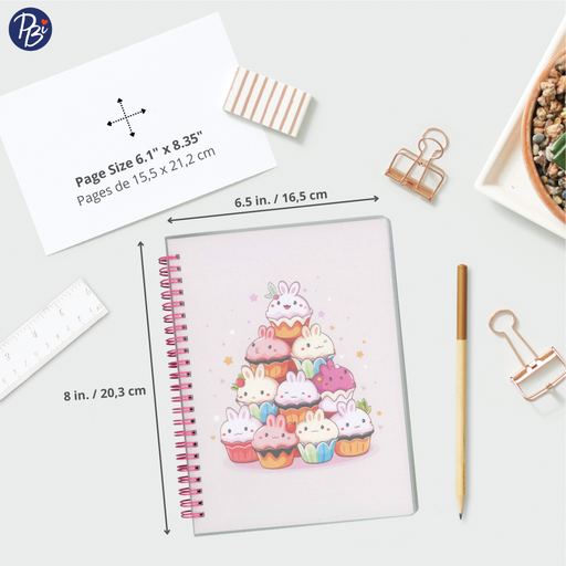 NOTEBOOK- KAWAII CUPCAKES