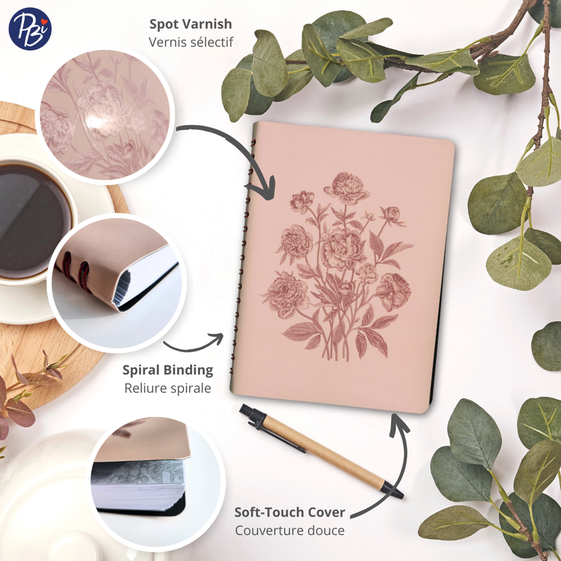 NOTEBOOK-LACE FLOWERS
