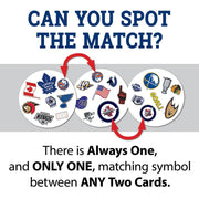 MasterPieces - NHL - League Spot It! Card Game — Spot the matching symbol