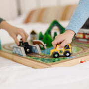 Melissa & Doug - Take-Along Railroad - in use during play