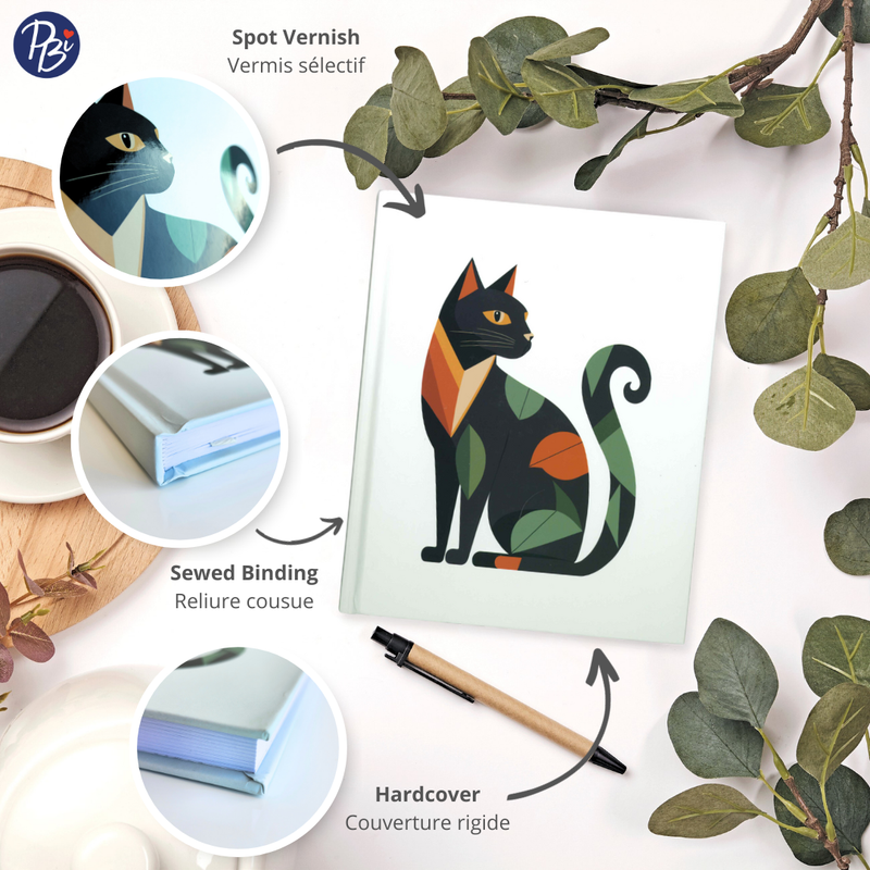 NOTEBOOK-CHAT GEOMÉTRIQUE