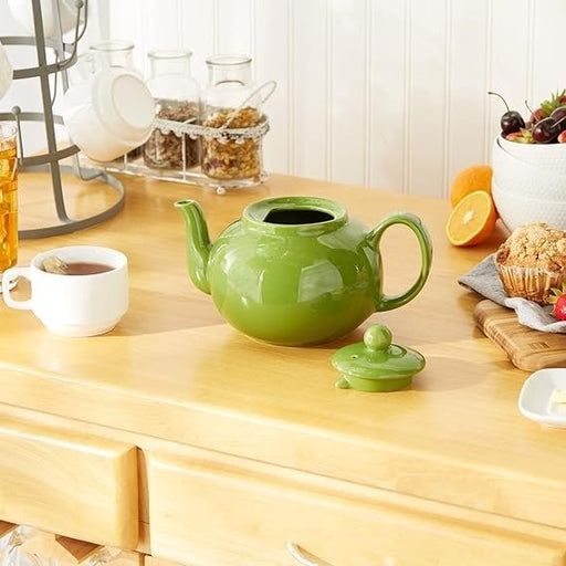 Danica - Stoneware Teapot - Green Home & Kitchen